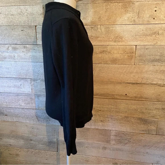 Neiman Marcus  women’s collared black sweater in‎ size small - Picture 3 of 8